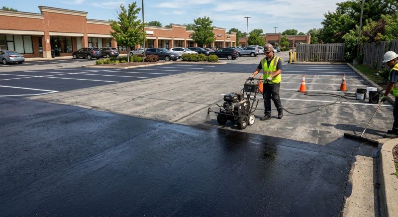 Church Parking Lot Sealcoating in Denver, CO