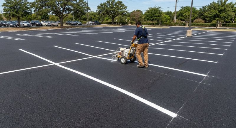 Commercial Asphalt Painting in Lawrenceville, GA