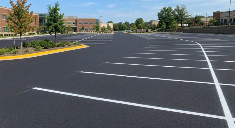 Commercial Asphalt Painting in Suwanee, GA