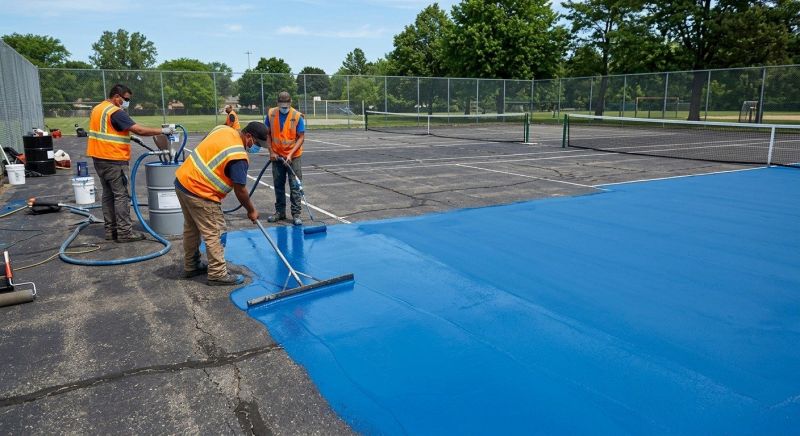 Tennis Court Repair Service in Grand Rapids, MI