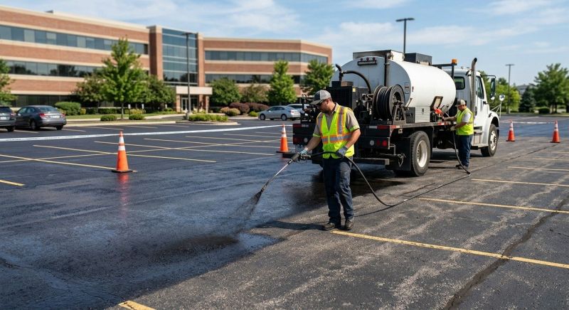 Parking Lot Sealcoating in Grand Rapids, MI